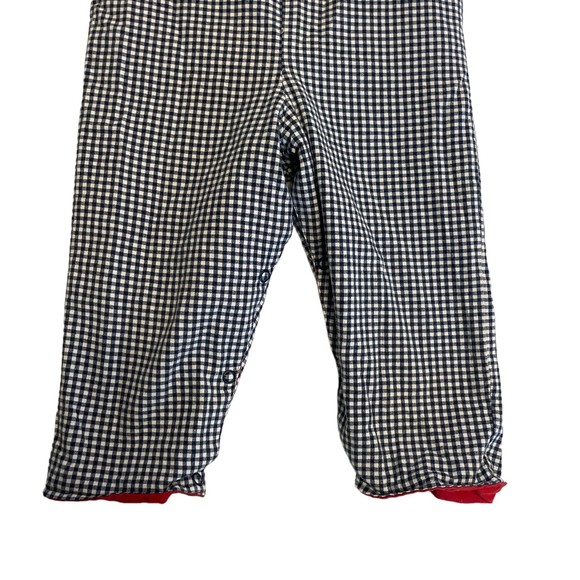THE BAILEY BOYS RED BLUE GINGHAM REVERSIBLE LONG JOHN ROMPER 2T - Picture 9 of 12